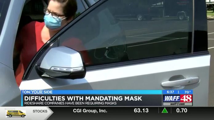 Rideshare driver struggles with requiring masks