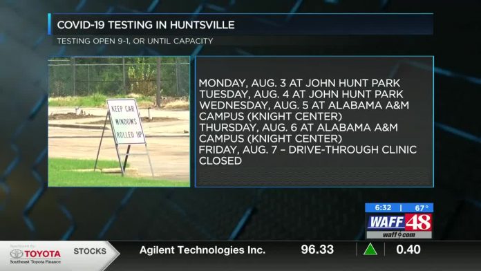 John Hunt Park testing site in Huntsville is on the move