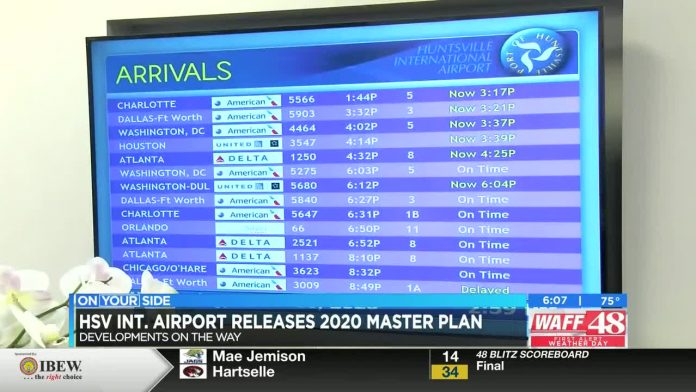 Huntsville International Airport releases 2020 master plan
