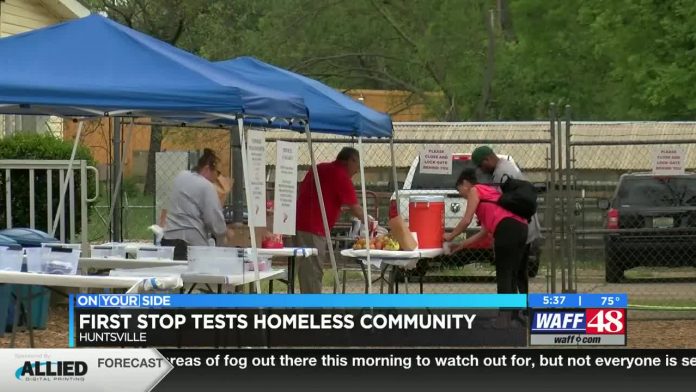 First Stop tests homeless community in Huntsville