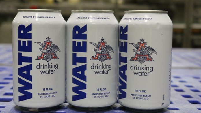 Anheuser-Busch donates more than 16,000 cans of water to Huntsville Fire Dept.