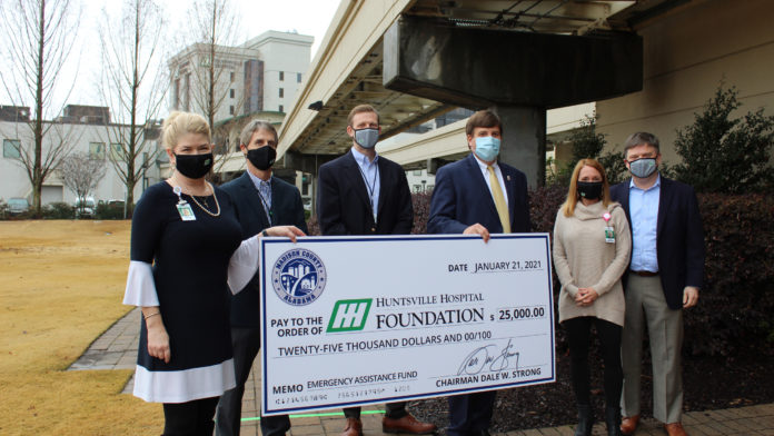 Madison County donates 25k to Huntsville Hospital Foundation for PPE