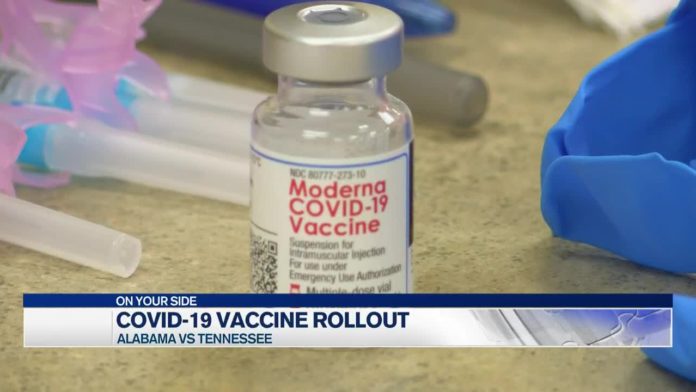 Alabama’s vaccine rollout compared to Tennessee