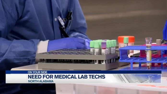 Huntsville Hospital hiring medical lab techs; Calhoun Community College offers program