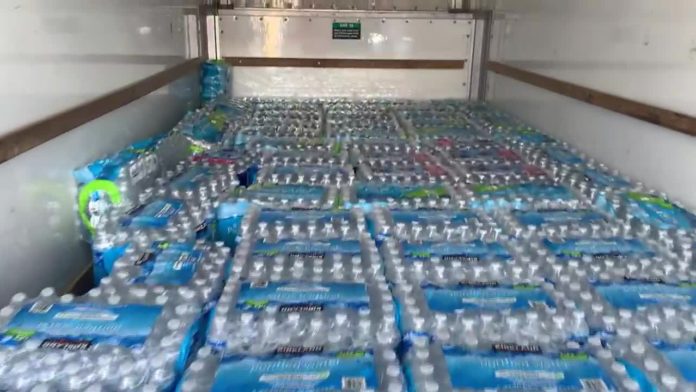 Huntsville church sends massive water bottle donation to Texas