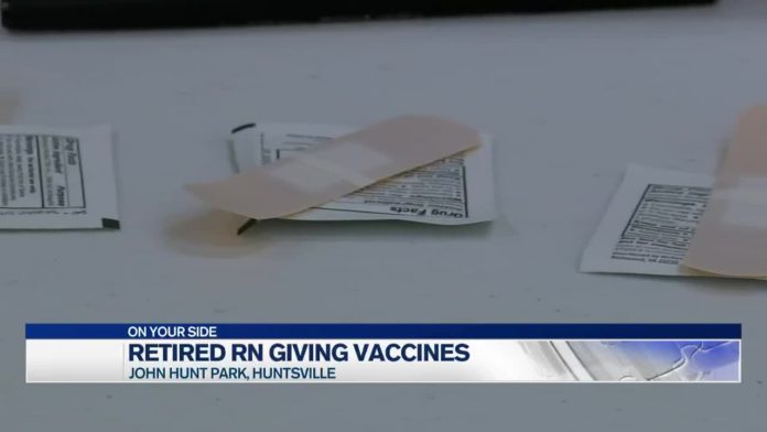 Retired RN returns to work to help with COVID-19 vaccinations in Huntsville
